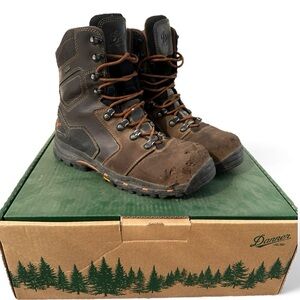 Danner Vicious 8” Brown Composite Toe NMT Gore-Tex Work Boots Size 9.5